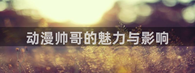 omofun免签：动漫帅哥的魅力与影响